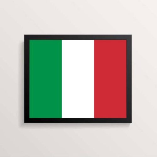 Quadro Decorativo Bandeira Itália