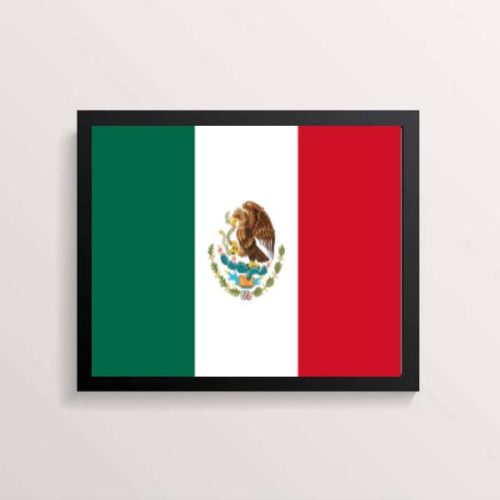 Quadro Decorativo Bandeira México