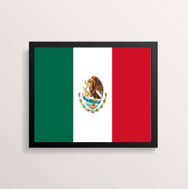 Quadro Decorativo Bandeira México