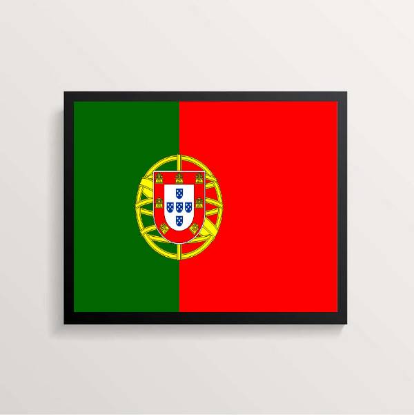 Quadro Decorativo Bandeira Portugal