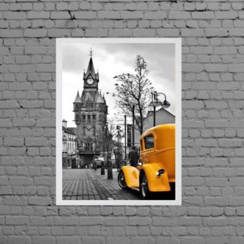 Quadro Carro Amarelo Londres