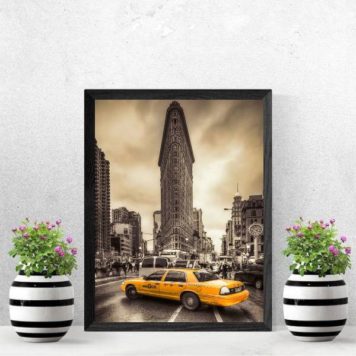 Quadro Nova York Taxi Amarelo