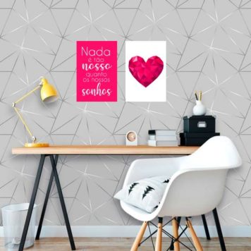 Kit 2 Placas Decorativas Nossos Sonhos