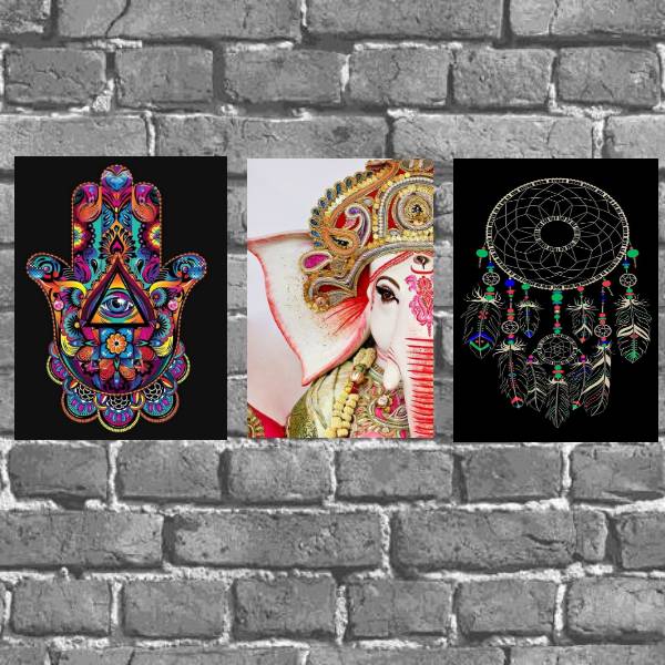 Kit 3 Placas De Parede Cantinho Zen