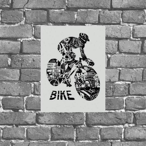 Placa Decorativa De Parede Bike