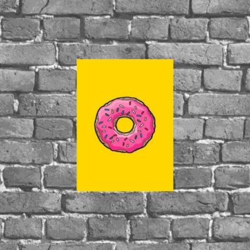 Placa Decorativa Donuts