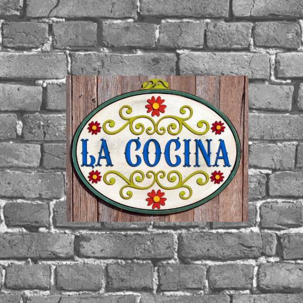 Placa Decorativa De Parede La Cocina
