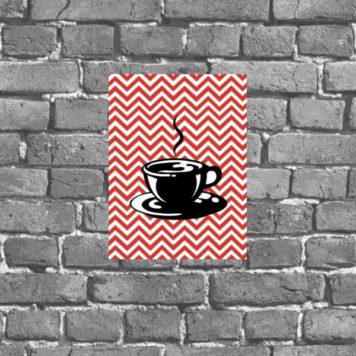 Placa Decorativa Xícara De Café