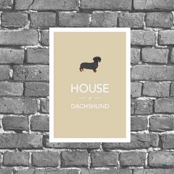 Placa Decorativa House Of Dachshund