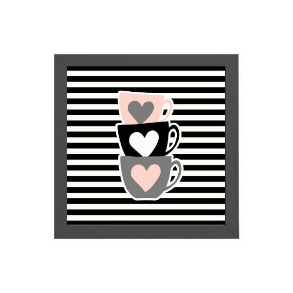Quadro Quadrado Xícaras De Café