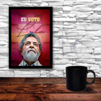 Quadro Decorativo Eu Voto Lula