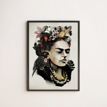 Quadro Decorativo Frida Geométrico
