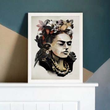 Quadro Decorativo Frida Geométrico