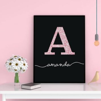 Quadro Decorativo Nome Amanda