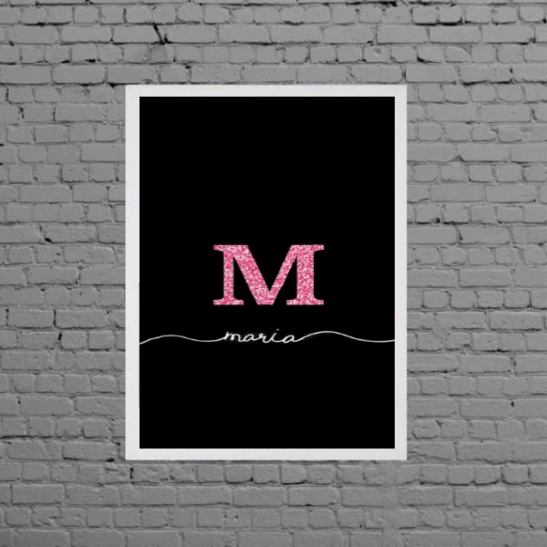 Quadro Decorativo Nome Maria
