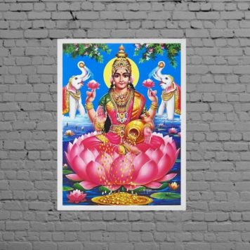 Quadro Deusa Hindu Lakshmi