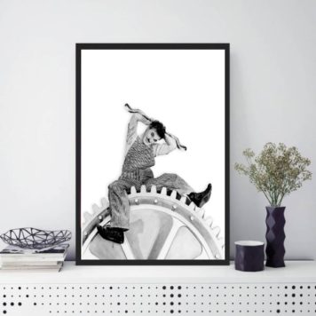 Quadro Charlie Chaplin Tempos Modernos