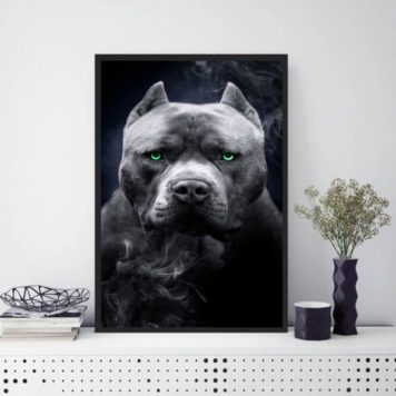 Quadro Fotografia Pitbull Olhos Verdes - Image 2