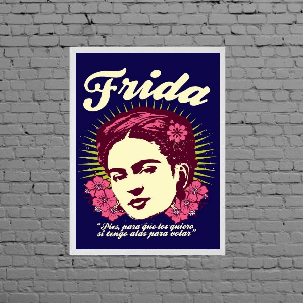 Quadro Estilo Poster Frida Kahlo
