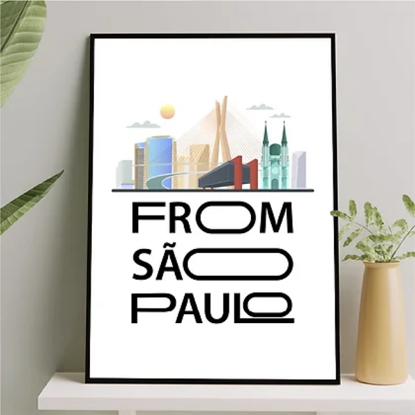 Quadro Decorativo From São Paulo
