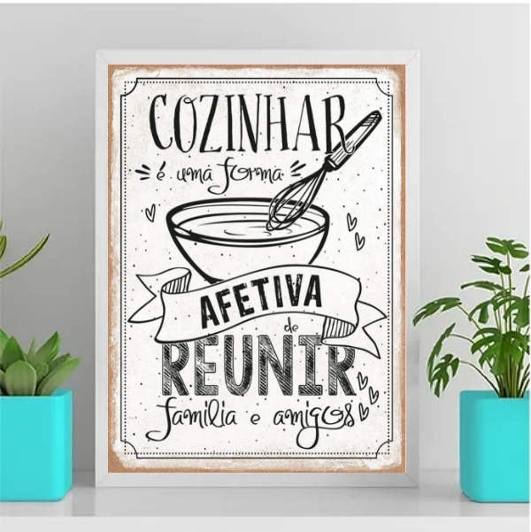 Quadro Decorativo Cozinha Afetiva