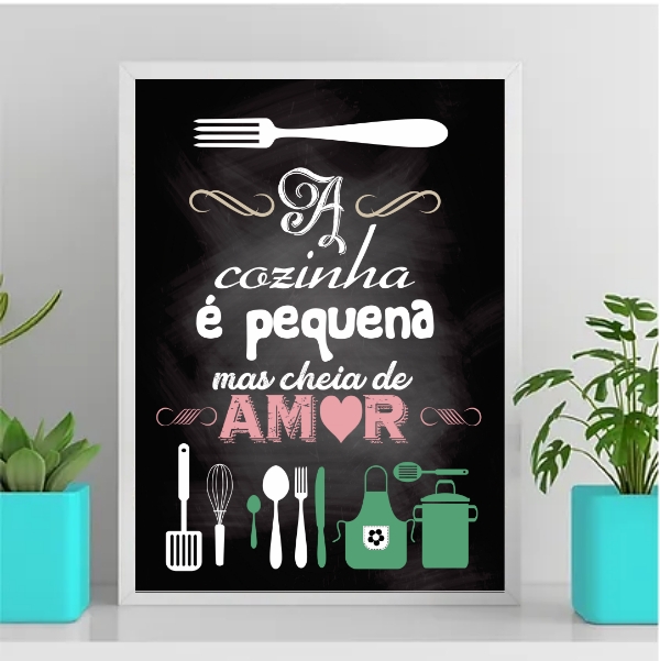Quadro Decorativo Cozinha Pequena