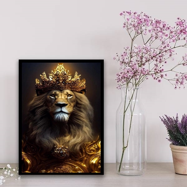Quadro Decorativo Leão Rei