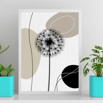Quadro Dente de Leão - Abstrato