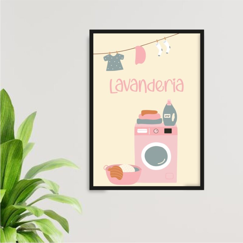 Quadro Decorativo De Lavanderia