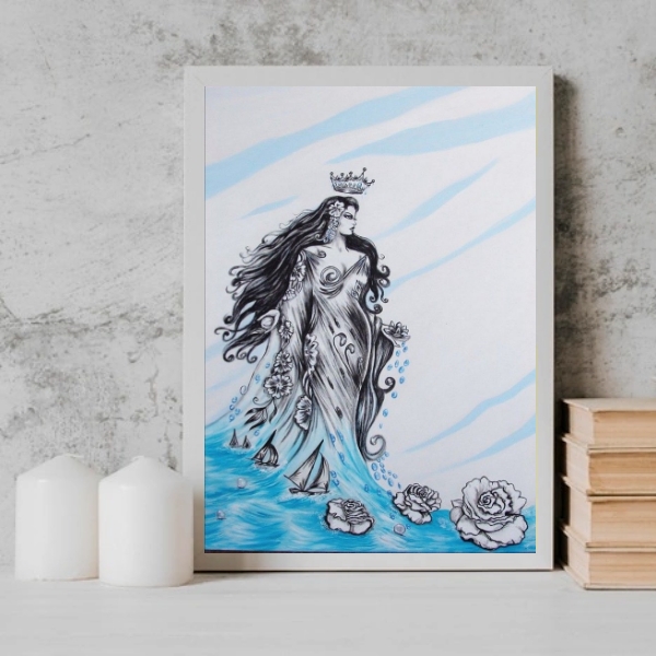 Quadro Umbanda Figura Iemanjá