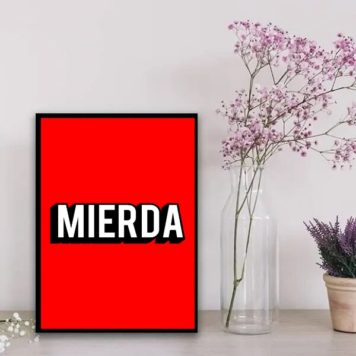 Quadro Decorativo Humor Mierda