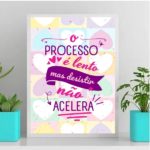 Quadro O Processo É Lento Mas Desistir Não Acelera