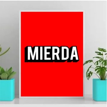 Quadro Decorativo Humor Mierda