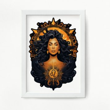 Quadro Decorativo Signo De Leão