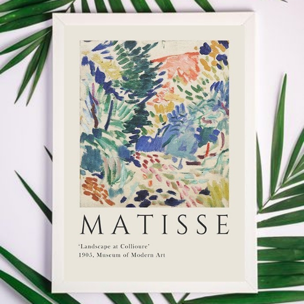Quadro Decorativo Abstrato Colorido Matisse