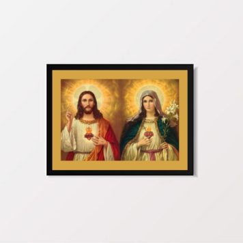 Quadro Decorativo Jesus e Maria