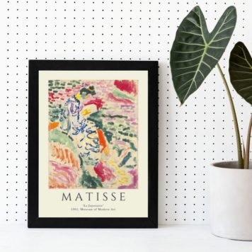 Quadro Abstrato Matisse La Japonaise