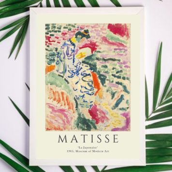 Quadro Abstrato Matisse La Japonaise