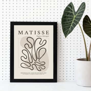 Quadro Decorativo Minimalista Abstrato Matisse