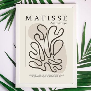 Quadro Decorativo Minimalista Abstrato Matisse