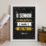 Quadro Salmo O Senhor É O Meu Pastor