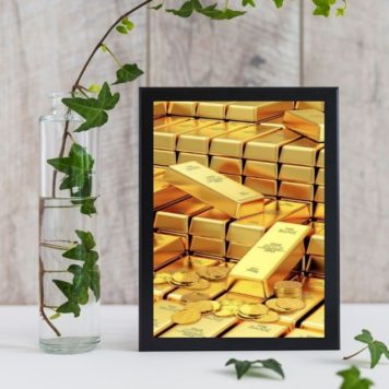 Quadro Arquétipo Da Prosperidade Barras De Ouro