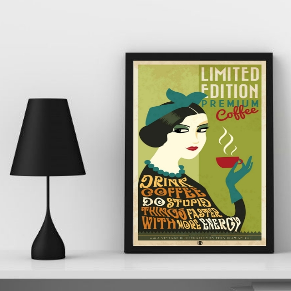 Quadro Decorativo Vintage Premium Coffee