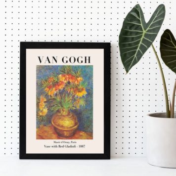 Quadro Decorativo Van Gogh Vaso De Flores