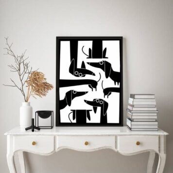 Quadro Decorativo Cachorro Salsicha