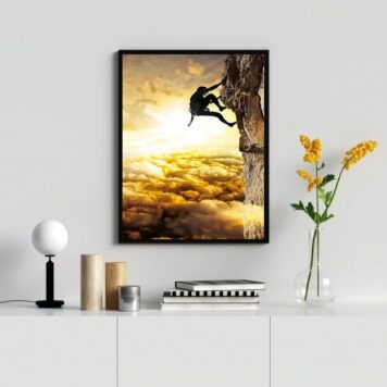Quadro Decorativo Alpinismo Fotografia