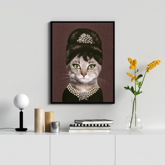 Quadro Decorativo Cat Audrey