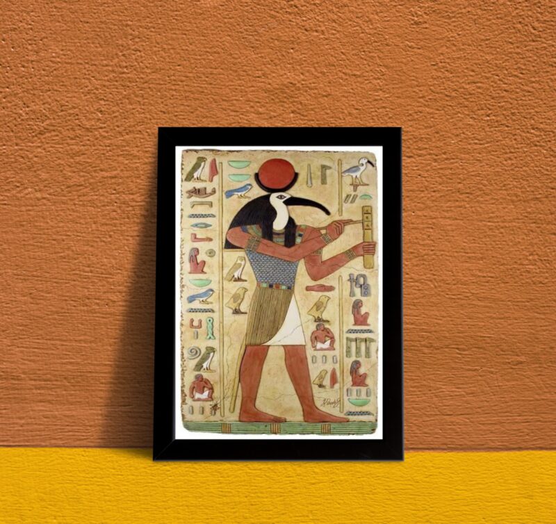 Quadro Decorativo Thoth Deus Egípcio