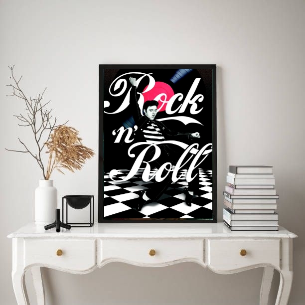 Quadro Decorativo Elvis Rock´n  Roll