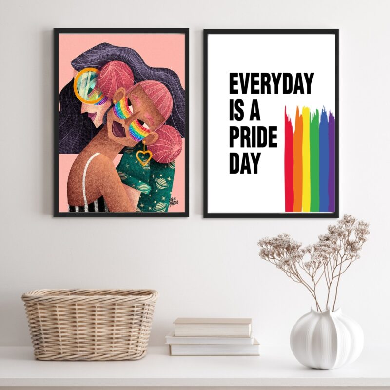 Kit 2 Quadros LGBT Lésbicas Pride Day - Image 2